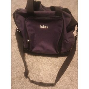 Totes Expandable Tote Handles Shoulder Strap & Wheels Purple